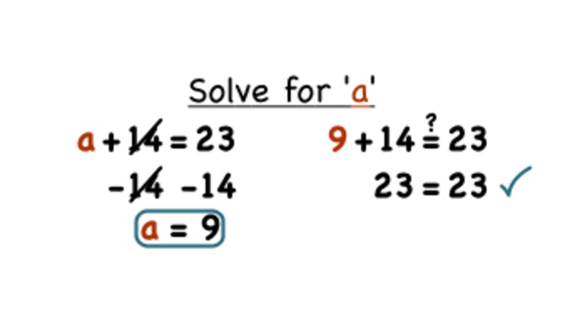 How Do You Solve an Equation Using Subtraction? Instructional Video
