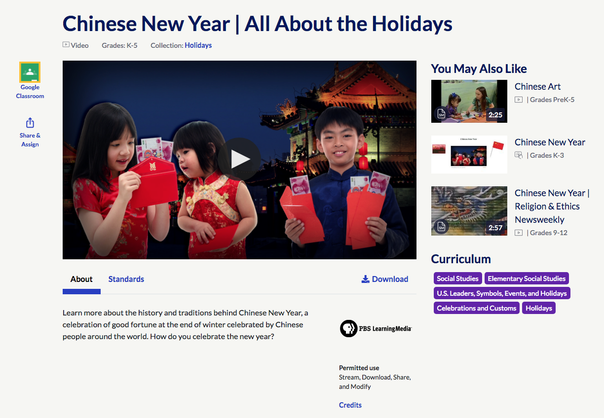 Chinese New Year | All About the Holidays Instructional Video
