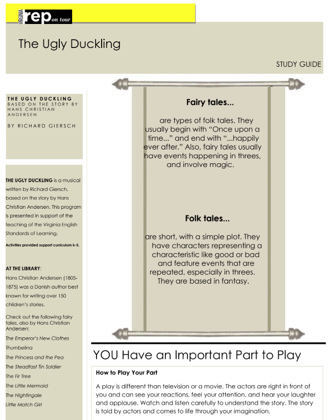 The Ugly Duckling Activity