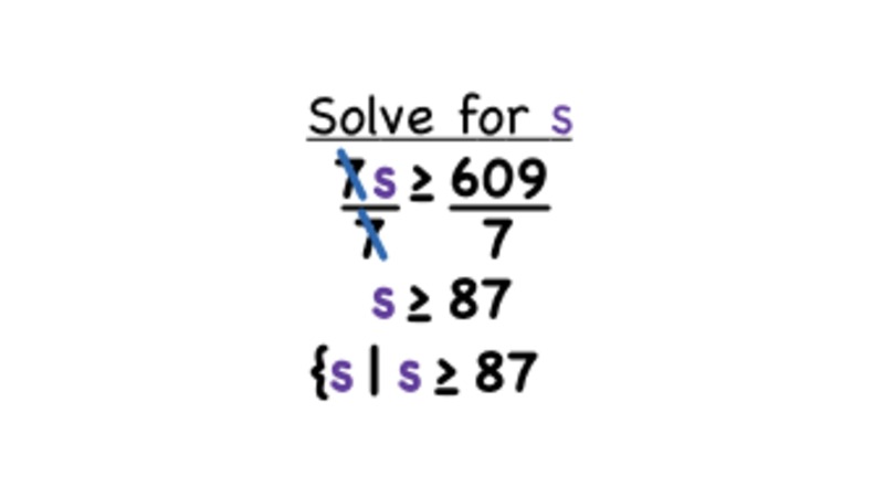 How Do You Solve an Inequality by Dividing by a Positive Number? Instructional Video