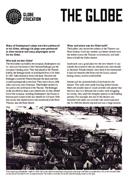 Fact Sheet: The First Globe Handout