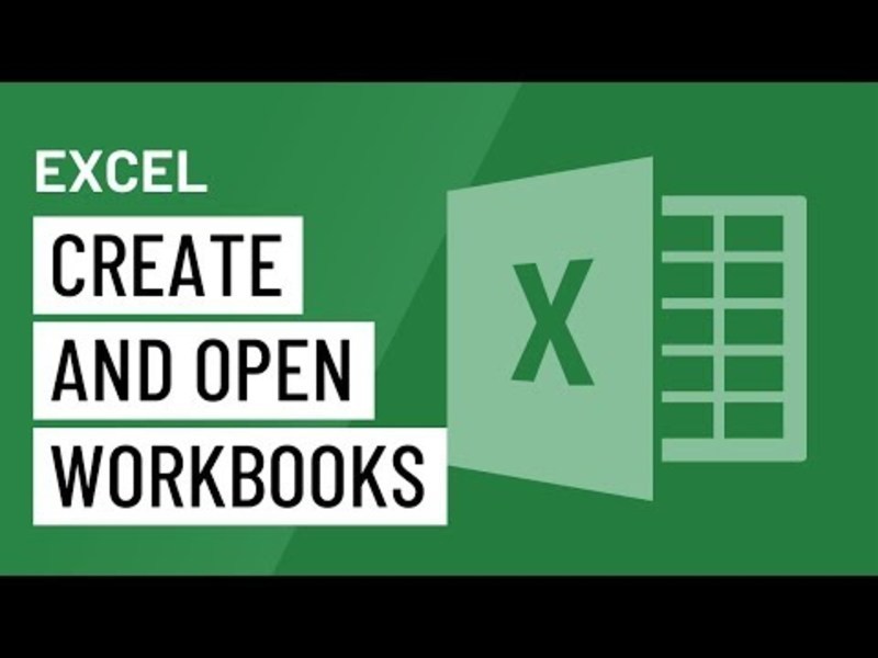 Excel 2016: Creating and Opening Workbooks Instructional Video