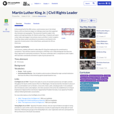 Martin Luther King Jr.: Civil Rights Leader Lesson Plan
