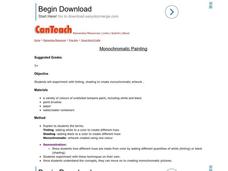 Monochromatic Painting Lesson Plan