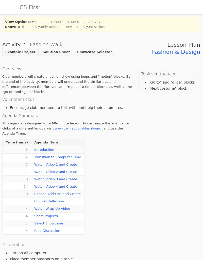 Fashion and Design: Fashion Walk Lesson Plan