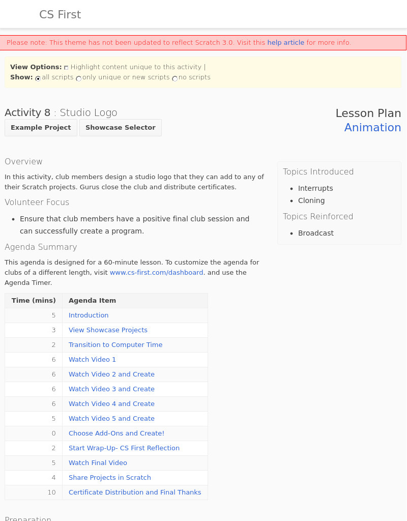 Animation: Studio Logo Lesson Plan