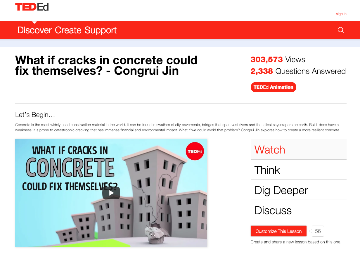 What if Cracks in Concrete Could Fix Themselves? Instructional Video