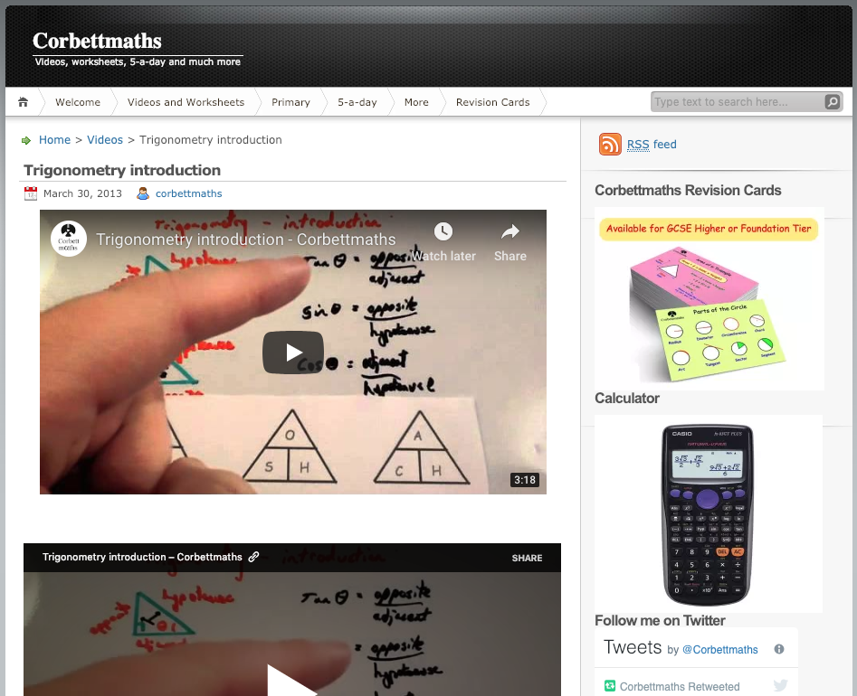 Trigonometry Introduction Instructional Video