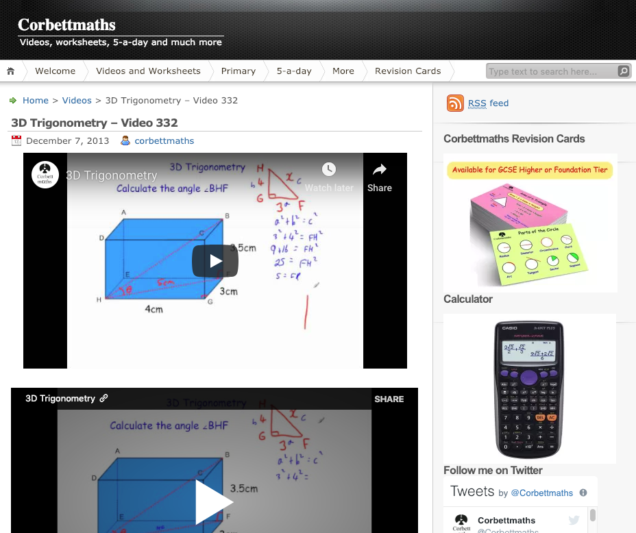 3D Trigonometry Instructional Video