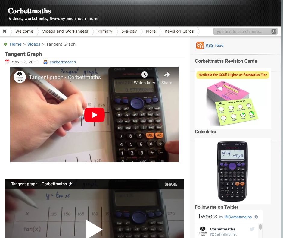 Tangent Graph Instructional Video