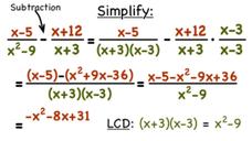 How Do You Subtract Two Rational Expressions with Different Denominators? Instructional Video