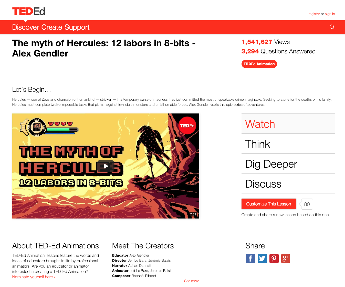 The Myth of Hercules: 12 Labors in 8-bits Instructional Video