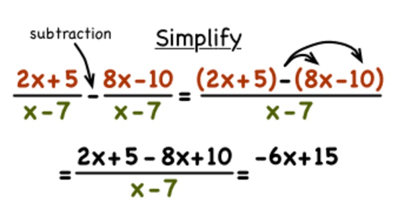 How Do You Subtract Two Rational Expressions with the Same Denominator? Instructional Video