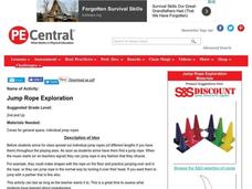 Jump Rope Exploration Lesson Plan