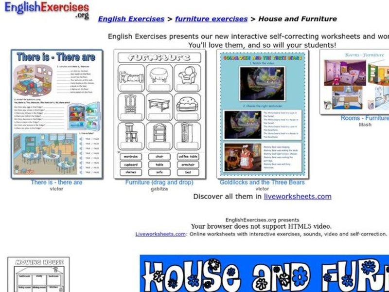 House and Furniture Interactive