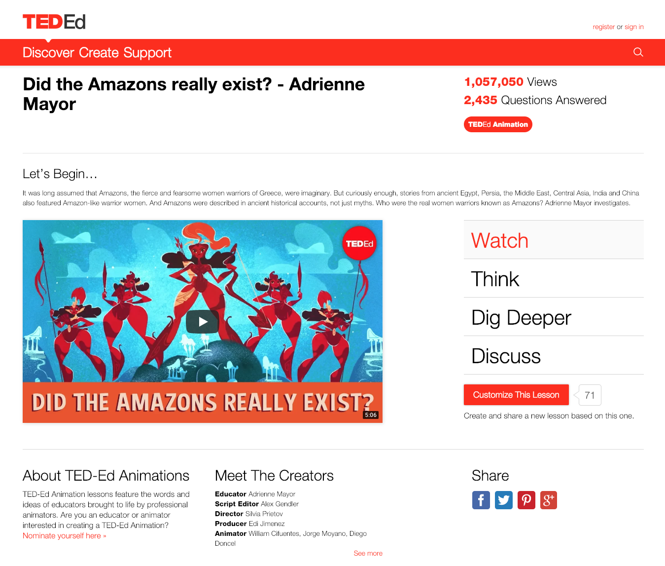 Did the Amazons Really Exist? Instructional Video