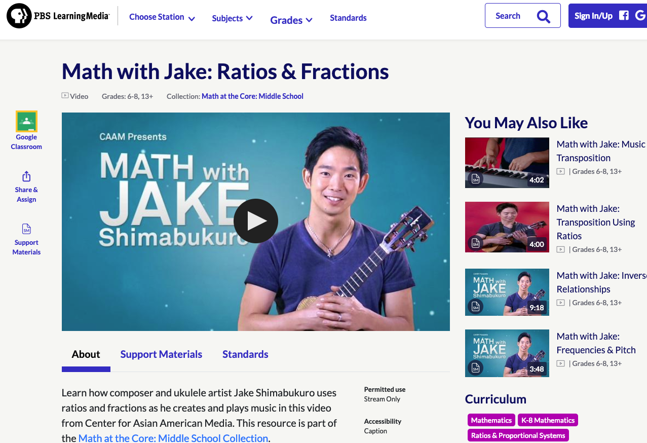 Math with Jake: Ratios and Fractions Activity