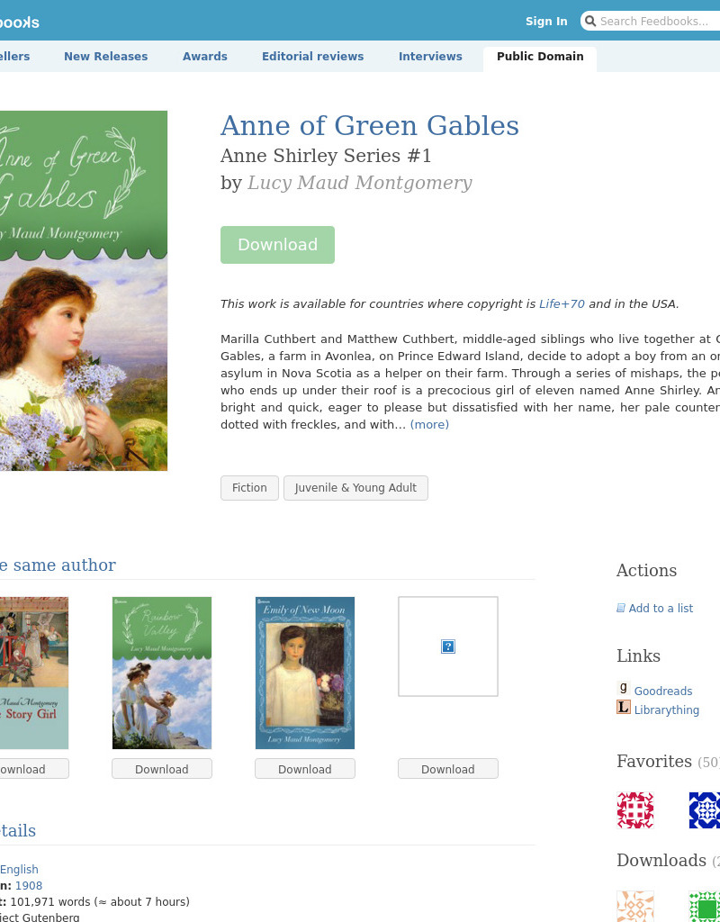 Anne of Green Gables eBook