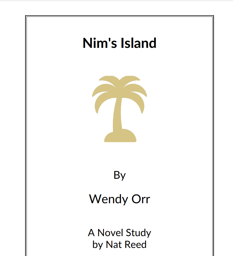 Nim's Island: Novel Study Study Guide