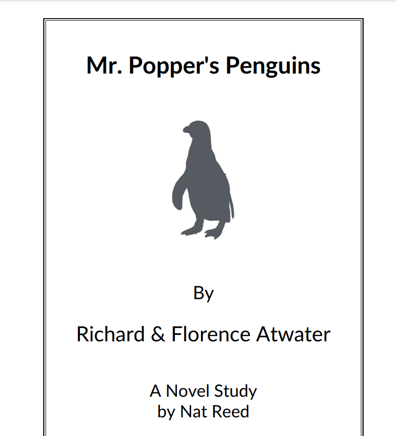 Mr. Popper's Penguins: Novel Study Study Guide