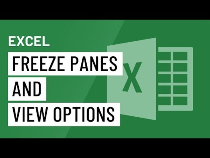 Excel 2016: Freeze Panes and View Options Instructional Video