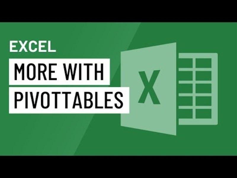 Excel 2016: Doing More with PivotTables Instructional Video