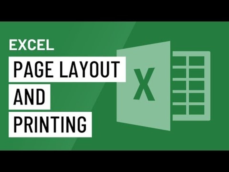Excel 2016: Page Layout and Printing Instructional Video