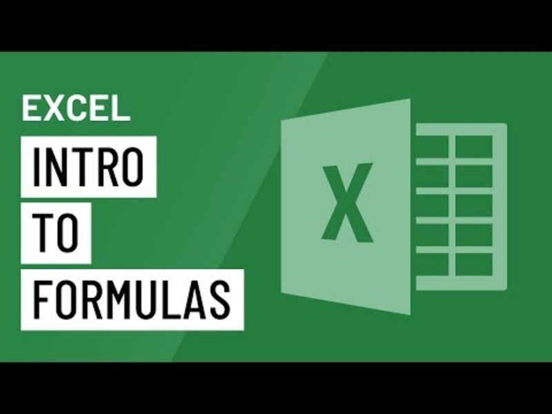Excel 2016: Intro to Formulas Instructional Video