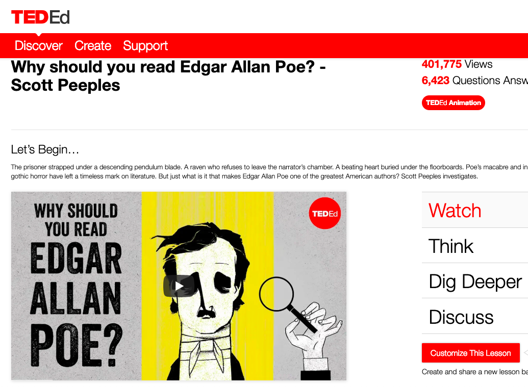 Why Should You Read Edgar Allan Poe? Instructional Video