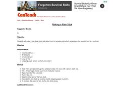 Making a Rain Stick Lesson Plan
