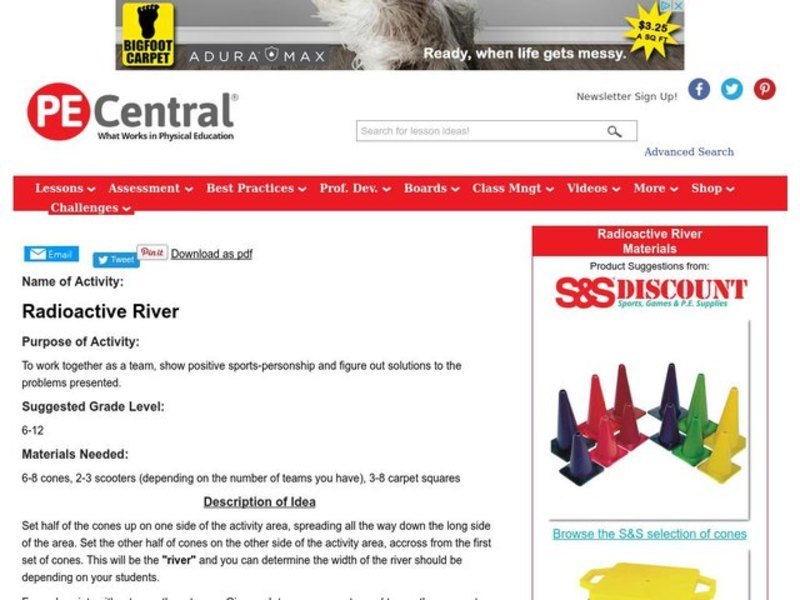Radioactive River Lesson Plan