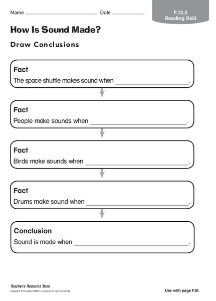 How is Sound Made? Organizer