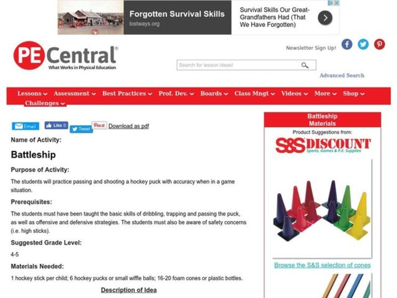 Battleship Lesson Plan