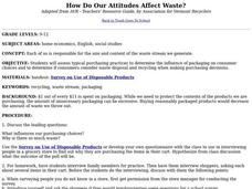 How Do Our Attitudes Affect Waste? Lesson Plan