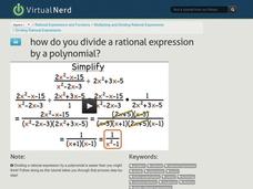 How Do You Divide a Rational Expression by a Polynomial? Instructional Video