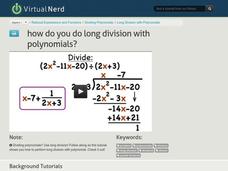 How Do You Do Long Division With Polynomials? Instructional Video