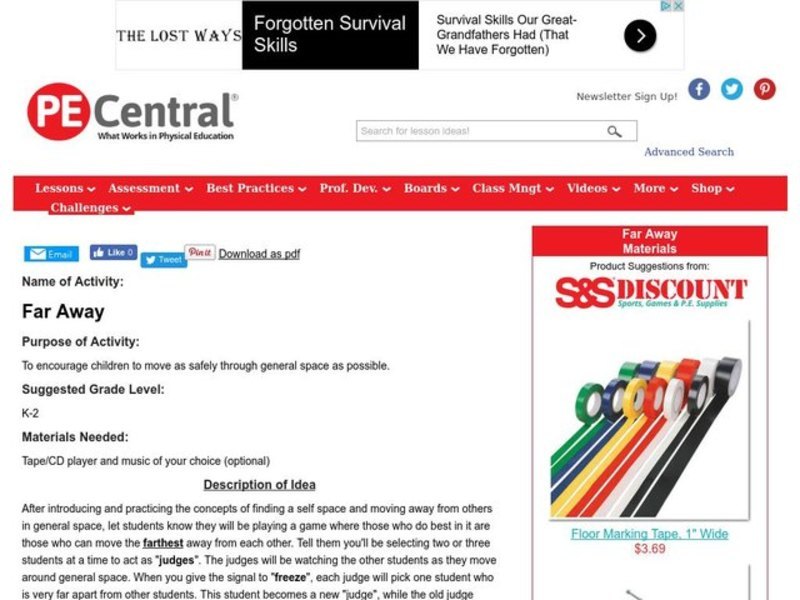 Far AwayTo encourage children Lesson Plan