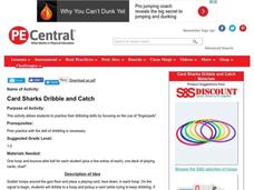 Card Sharks Dribble and Catch Lesson Plan