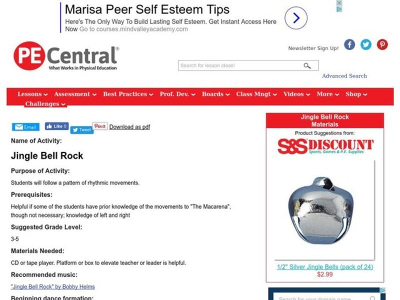 Jingle Bell Rock Lesson Plan