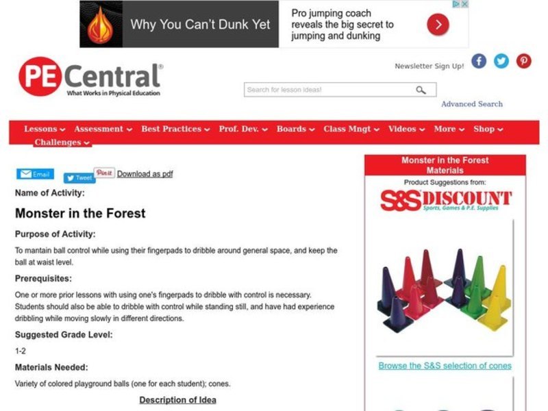 Monster in the Forest Lesson Plan