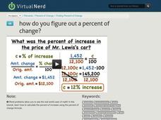 How Do You Figure Out a Percent of Change? Instructional Video