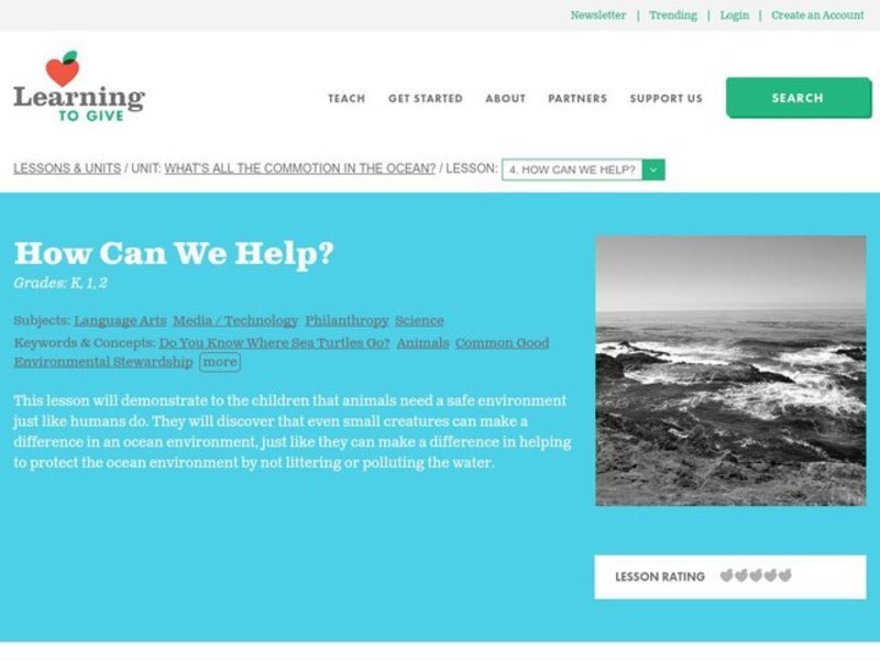 How Can We Help? Lesson Plan