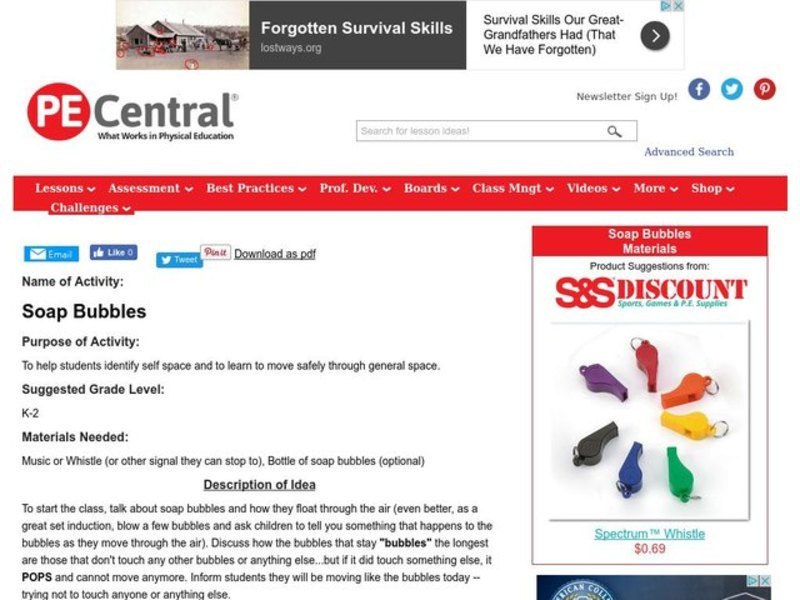 Soap Bubbles Lesson Plan