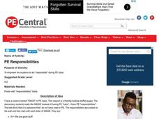 PE Responsibilities Lesson Plan