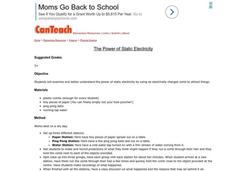 The Power of Static Electricity Lesson Plan