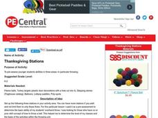 Thanksgiving Stations Lesson Plan