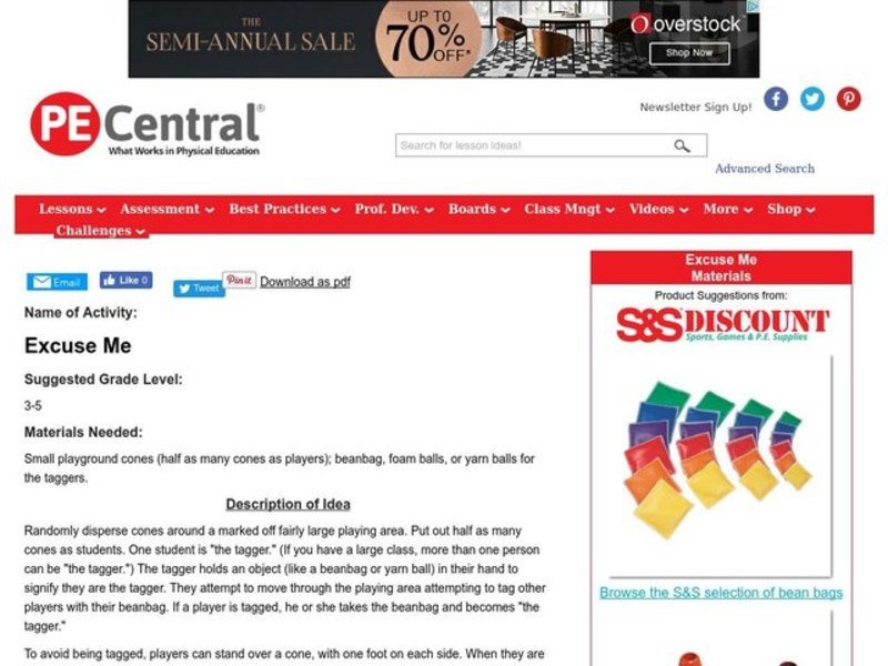 Excuse Me Lesson Plan