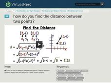 How Do You Find the Distance Between Two Points? Instructional Video