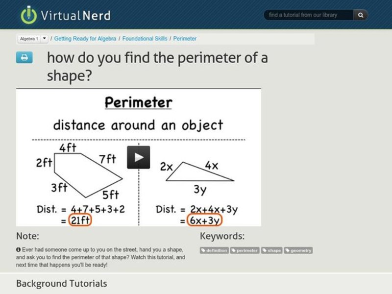 How Do You Find the Perimeter of a Shape? Instructional Video
