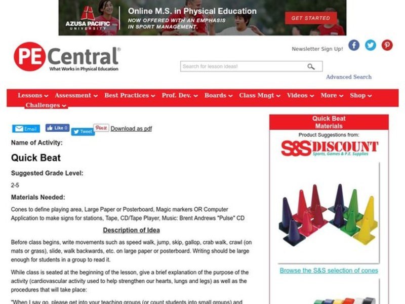 Quick Beat Lesson Plan